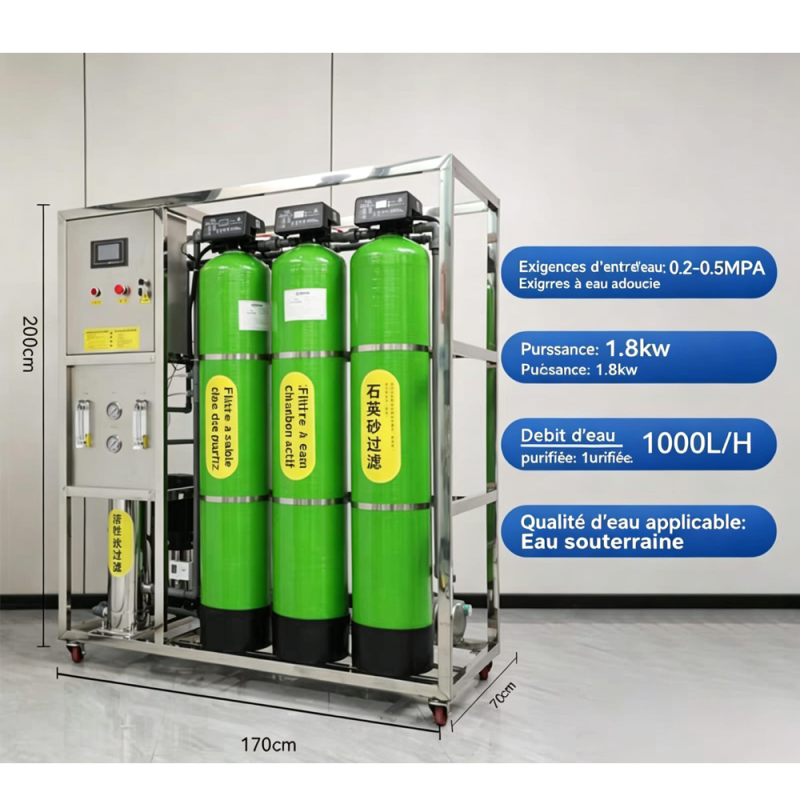 Our 1,000 liters/hour (1 m³/h) Reverse Osmosis (RO) water purification system is designed to produce up to 1,000 liters of purified water per hour, depending on the quality of the incoming water and operating conditions.